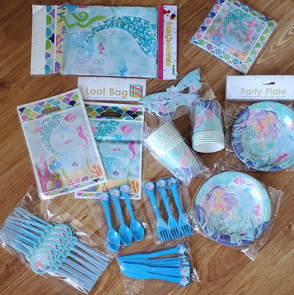 💜🧜‍♀️MERMAID, PARTY SUPPLIRS🧜‍♀️